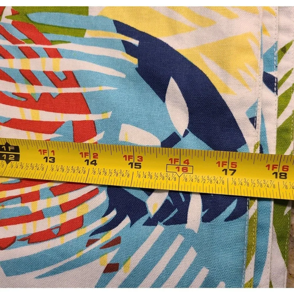 Set of 4 Placemats Island Tropical Abstract Vibrant Colorful Beachy Orange Blue